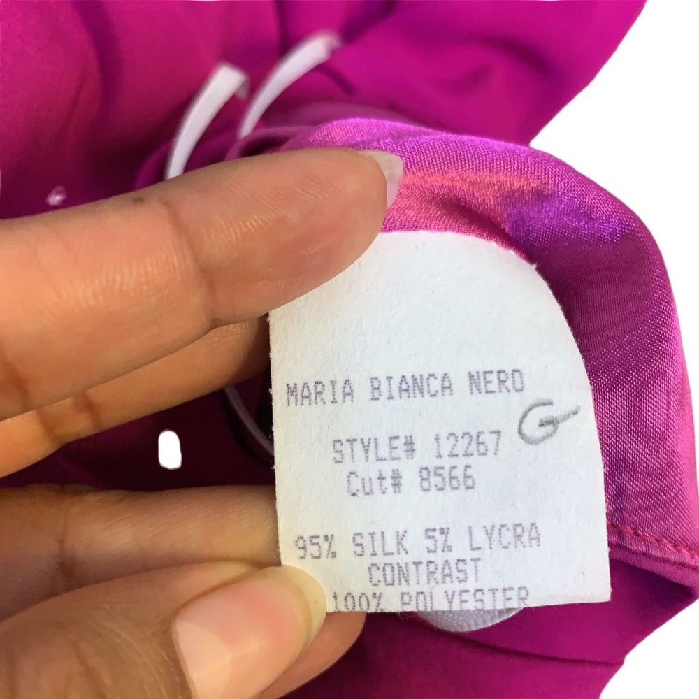 *NWT Maria Bianca Nero Purple Dress Medium - Picture 5 of 5